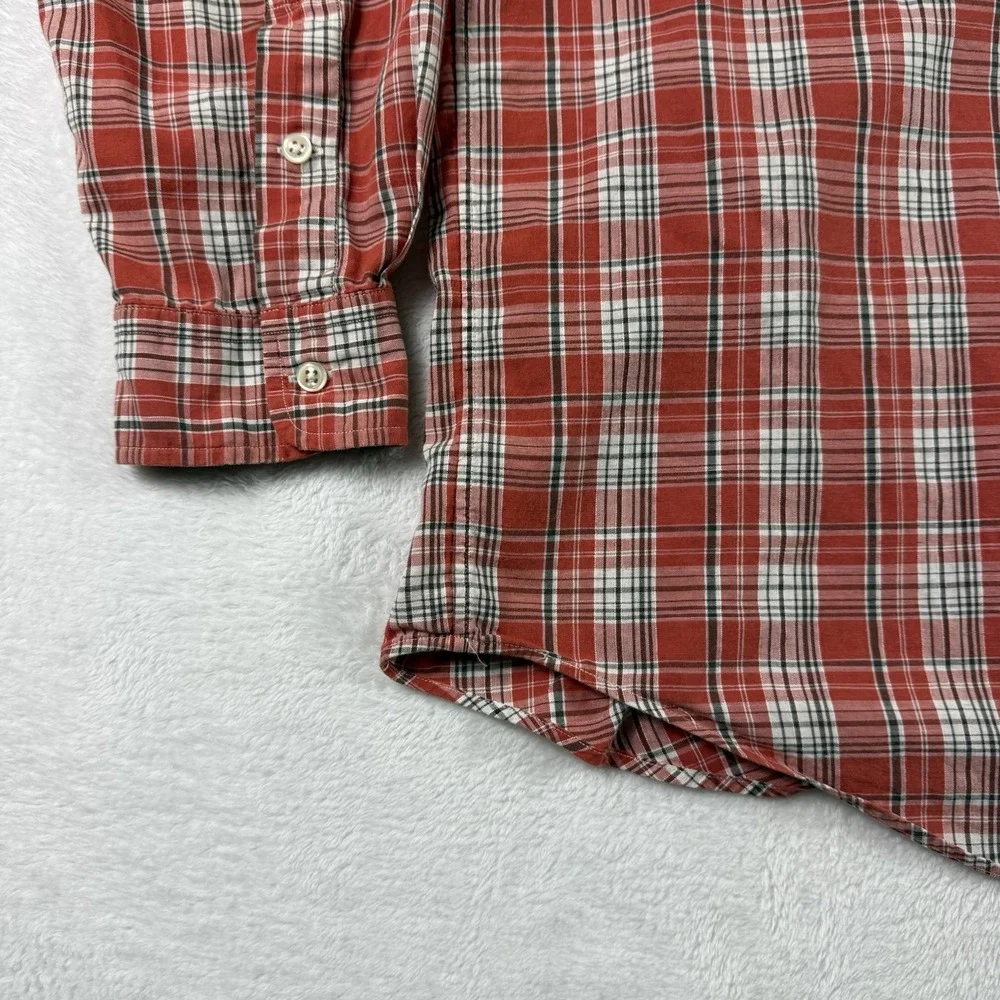 Ralph Lauren Button Down Blake Shirt Mens XL Red Plaid‎ Cotton Pony